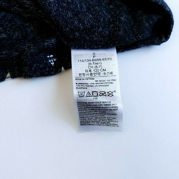 Girls New Soft LS Star Knit Top Small - Picture 3 of 3